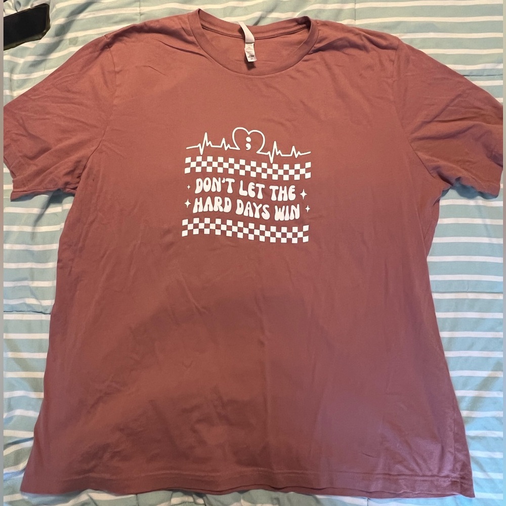 Mauve Suicide Awareness Graphic Tee